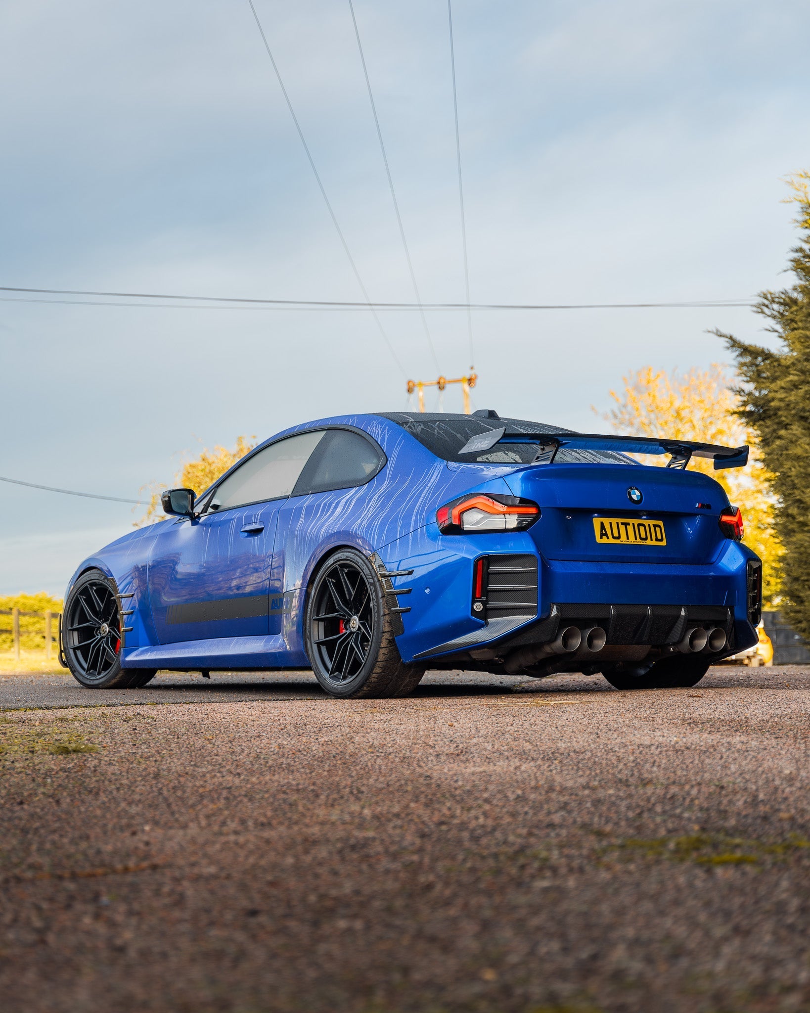 TRE BMW M2 G87 Pre-Preg Carbon Fibre Rear Side Fender Trim Spats (2023+)