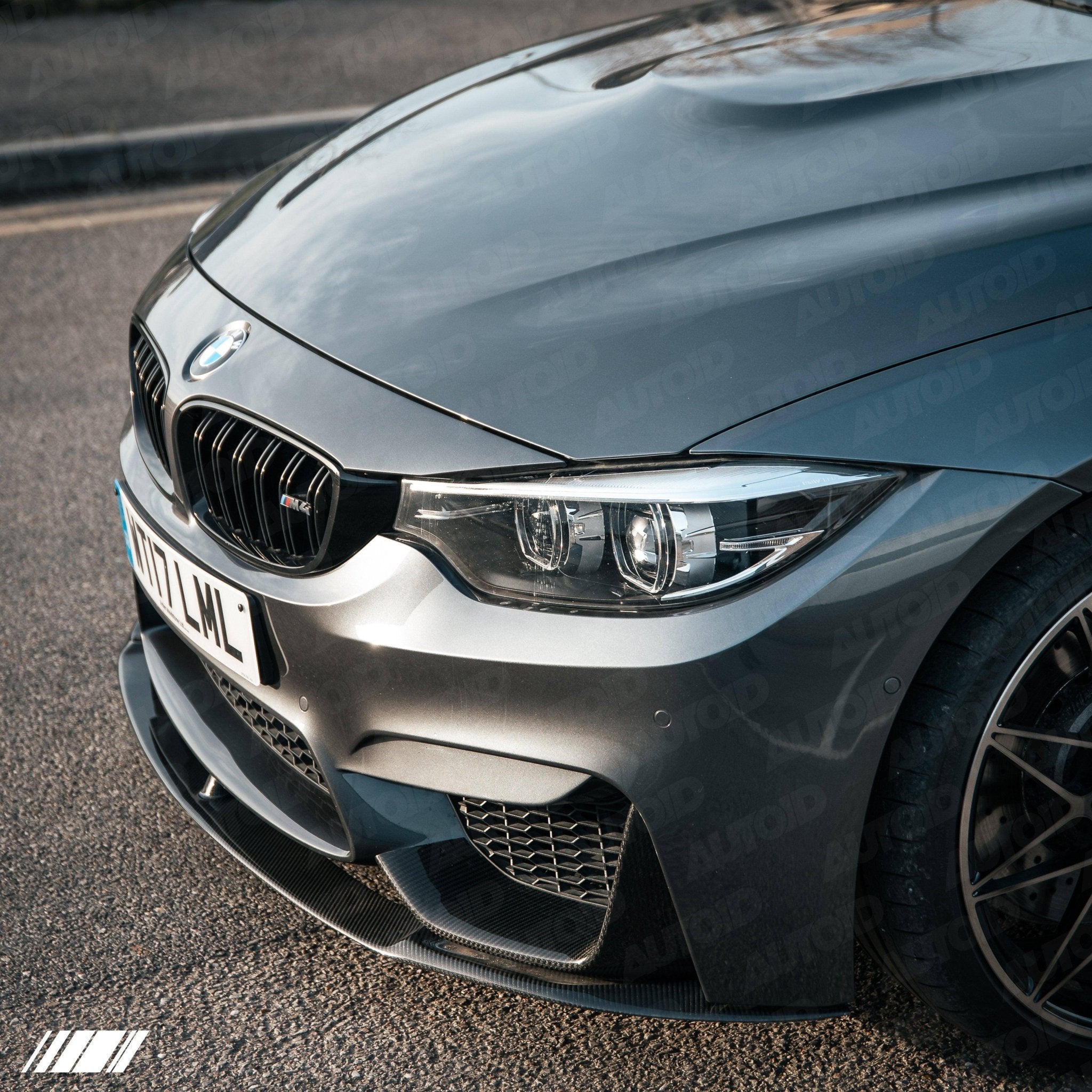 TRE BMW M3 F80 & M4 F82 Pre-Preg Carbon Fibre Front Bumper Inserts (2014-2020)