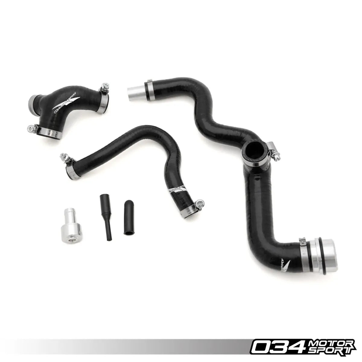 034Motorsport – Breather Hose Kit, Late-AMB Audi A4 1.8T, Reinforced Silicone