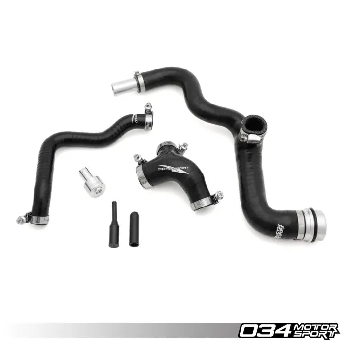 034Motorsport – Breather Hose Kit, Mid-AMB Audi A4 & Late-AWM Volkswagen Passat 1.8T, Reinforced Silicone