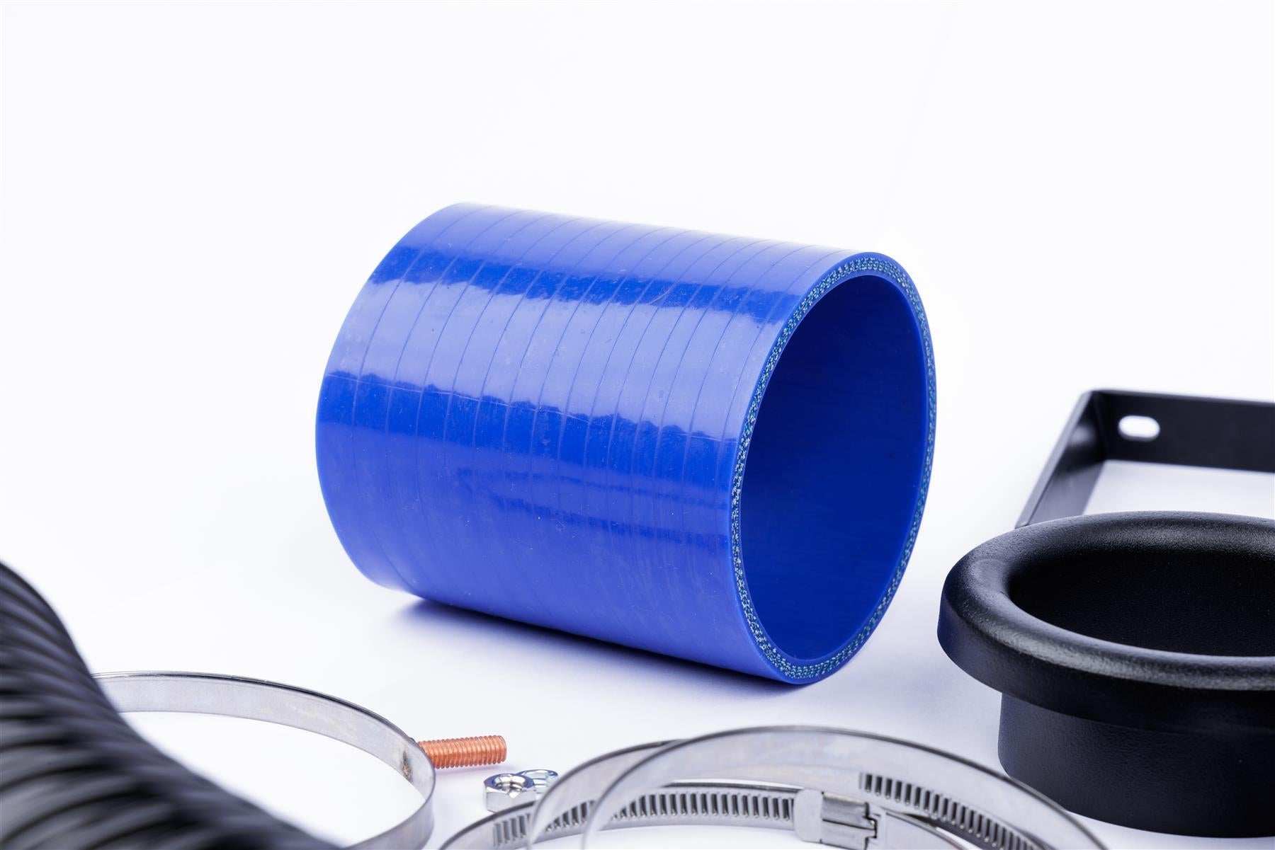 Performance Pleated Induction Kit for VW MK5 Golf R32 3.2 V6 - Blue Hoses - Performance HQ - United Kingdom