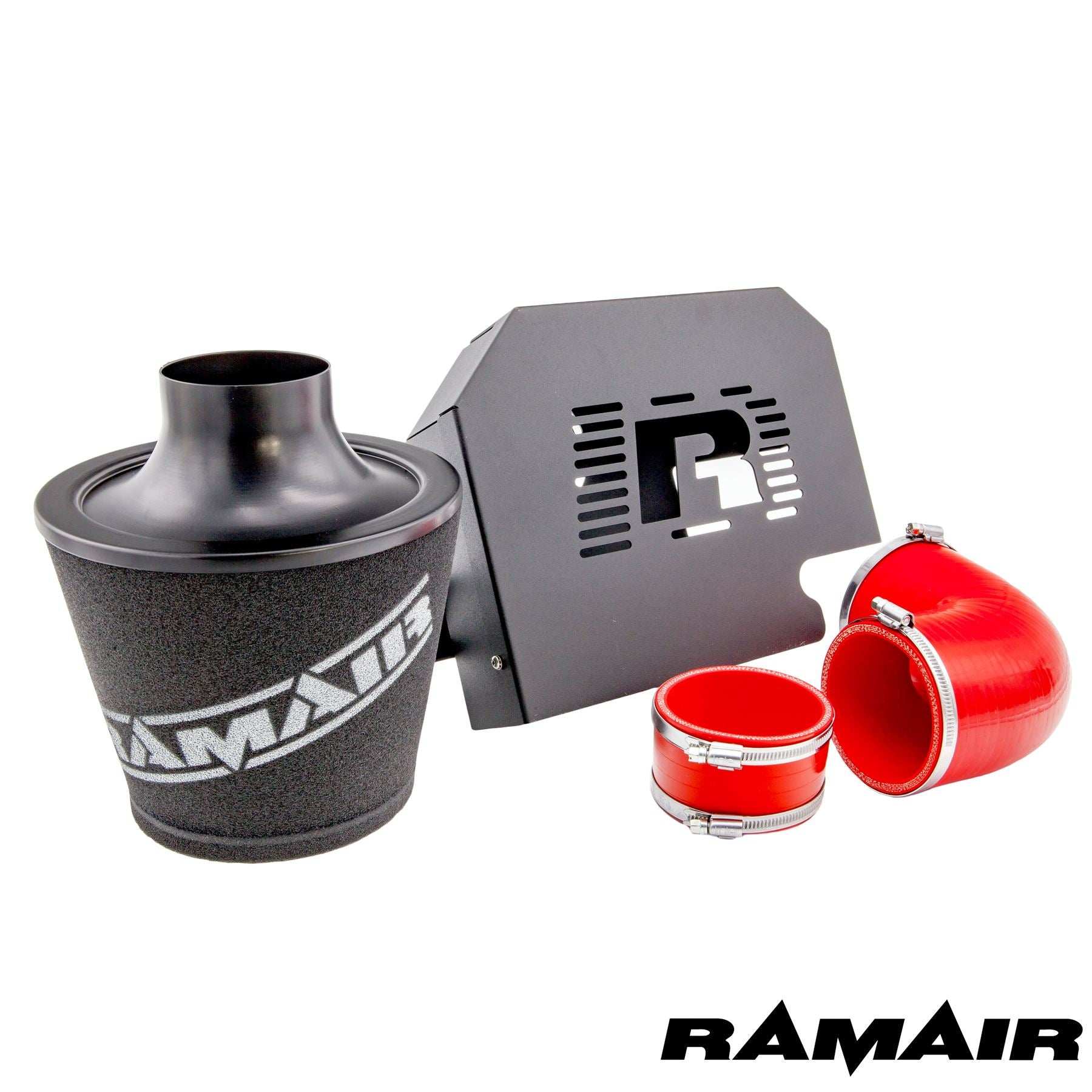 Performance Foam Induction Kit for MK2 Focus ST with ECU Holder - Red Hoses - Performance HQ - United Kingdom