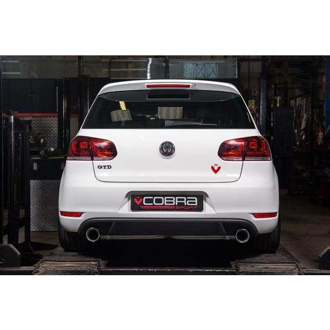 Cobra Sport VW Golf GTD (Mk6) 2.0 TDI (5K) (09-13) Venom Box Delete GTI Style Cat Back Exhaust - Performance HQ - United Kingdom