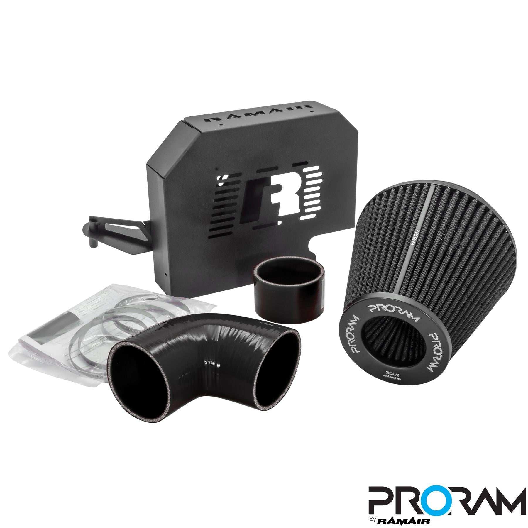 Performance Pleated Induction Kit for MK2 Focus ST with ECU Holder - Black Hoses - Performance HQ - United Kingdom