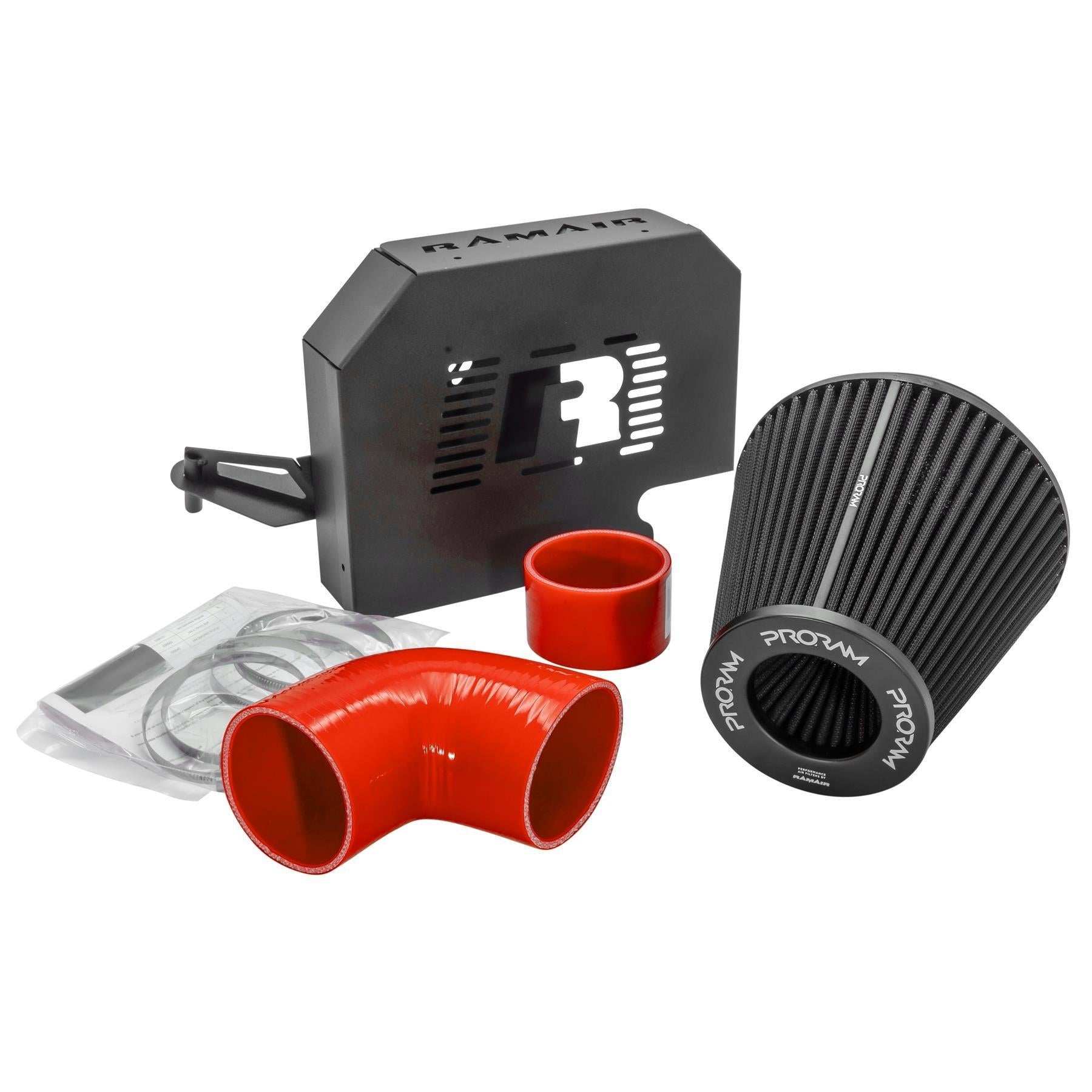 Performance Pleated Induction Kit for MK2 Focus ST with ECU Holder - Red Hoses - Performance HQ - United Kingdom
