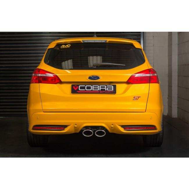 Cobra Sport Ford Focus ST Estate (Mk3) (Wagon) Venom Box Delete Race Cat Back Exhaust - Performance HQ - United Kingdom