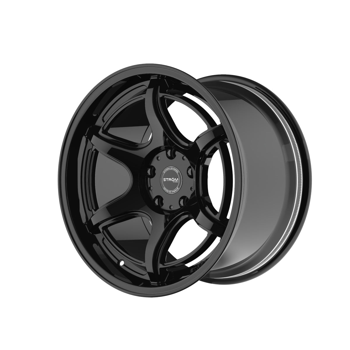 Strom DS-F45 18x9 ET30 5x114.3 Full Gloss Black