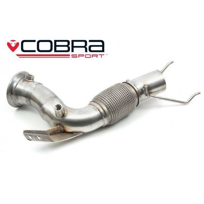 Cobra Sport Mini (Mk3) Clubman Cooper S (F54 LCI) Facelift Sports Cat/De-Cat Downpipe Exhaust - Performance HQ - United Kingdom