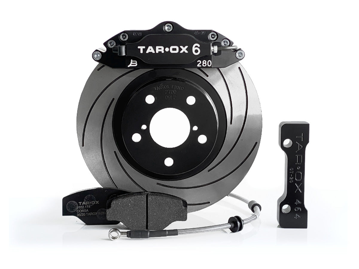 TAROX Front Sport Compact Brake Kit – 288x25mm Single Piece Cast Disc & B280 Caliper – KMVW1226