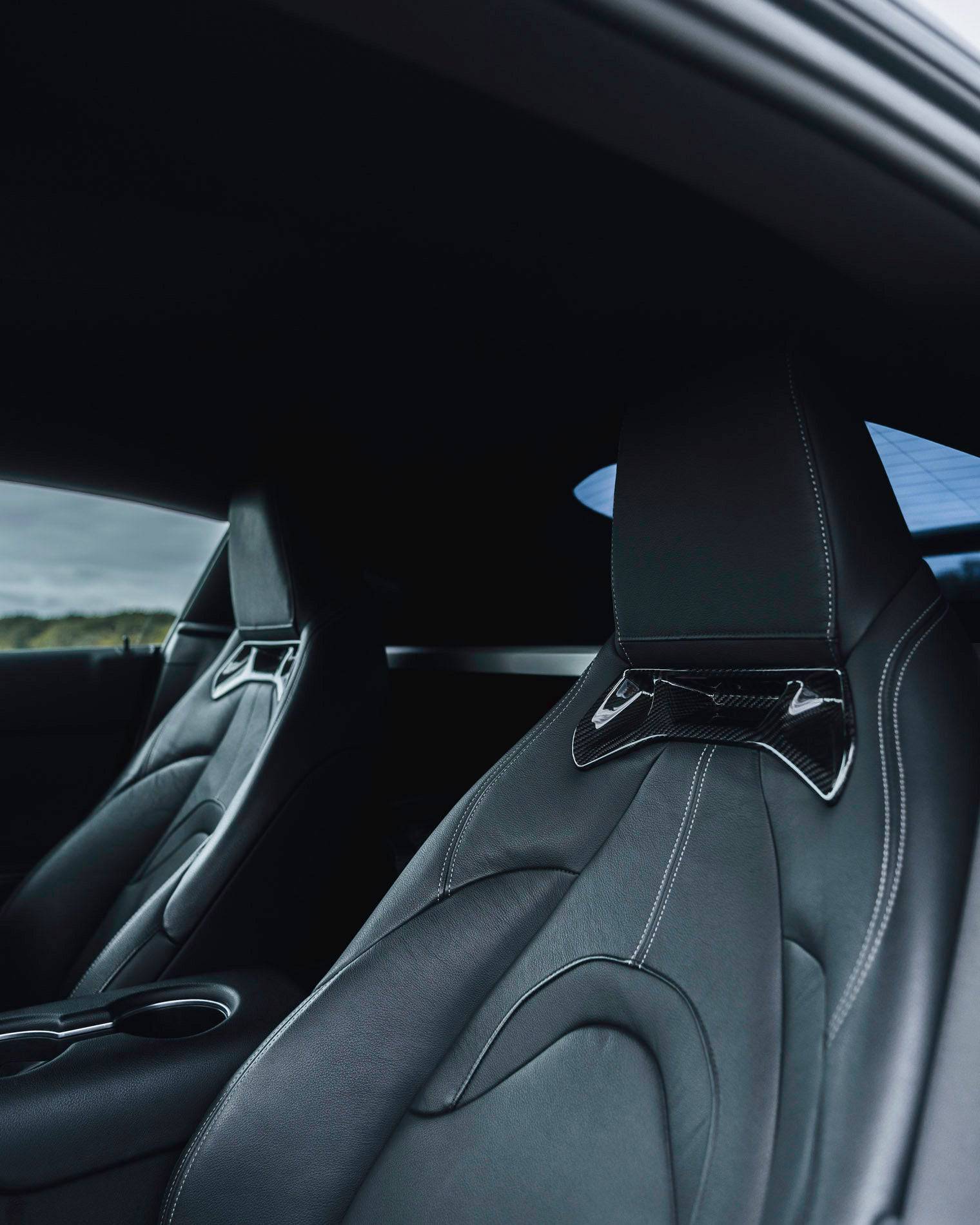 TRE Toyota Supra Pre-Preg Carbon Fibre Seat Insert Trims (2019+, J29)
