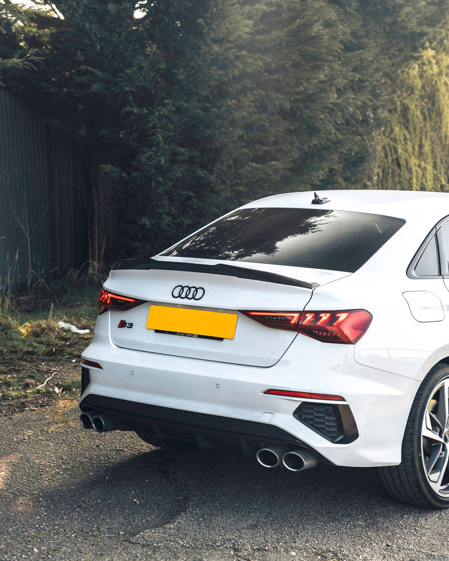 TRE Audi A3, S3 & RS3 Pre-preg Carbon Fibre Ducktail Rear Spoiler (2020+)